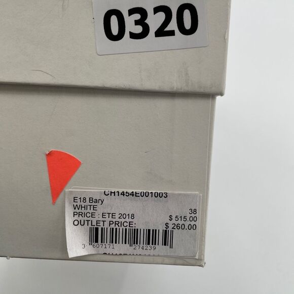 NEW Sandro Bary Studded Leather Loafers white 8 white - Picture 11 of 14